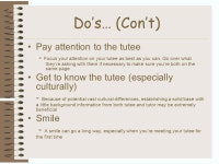 The Tutoring Session By: Eva Lam. Contents Table of Contents What is a tutor?………..………………………………...3... 