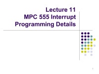 1 Lecture 11 MPC 555 Interrupt Programming Details. -  ppt download