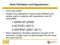 1 Module 1: Heart and Hypertension Managing Hypertension to Prevent Heart Failure and Atrial Fibrillation This program meets the... 