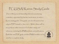 Why Study Kairos Palestine?. In 2010, the 219th General Assembly of PC(USA) commended Kairos Palestine for study. -  ppt download