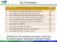 Support EOS: Review and Discussions Kent Yang and Joe Lee The HDF Group October 16, 2012 Oct. 16, 2012Annual HDF Briefing to... 