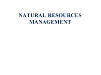 1.INTRODUCTION NR & NRM 2.ECOLOGICAL PRINCIPLES FOR NRM 3.ECOSYSTEM SERVICES 4.CLIMATE CHANGE & NRM. -  ppt download