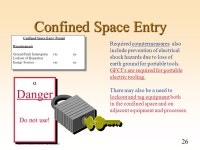 1 Author: R. Chiodi 03/21/1997 rev 04/16/2000 Confined Space Entry Environmetal Safety & Health - Safety Center. -  ppt download