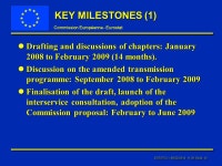 ESTAT/C/1 08/02/ :37 Slide: 1 Commission Européenne - Eurostat Revision of ESA 95 Planning and Process OECD Working Party on... 