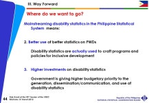 Side Event at the 43 rd Session of the UNSC RAVirola/ 01 March 2012 Republic of the Philippines NATIONAL STATISTICAL COORDINATION... 