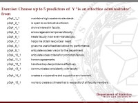 Department of Statistics TEXAS A&M UNIVERSITY Advice, issues and ideas for recently appointed chairs and administrators Professor... 