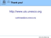 Introduction to UIS data collection tools and guidelines West Africa Regional Science, Technology and Innovation Policy Reviews... 