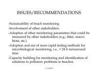 V1/23m04 WATER QUALITY MONITORING FOR COLIFORM AND OTHER RELEVANT PARAMETERS IN THE PHILIPPINES Ella S. Deocadiz Environmental... 