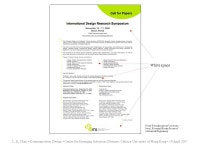 COMMUNICATION DESIGN Associate Professor L. K. Chan Faculty of the College of Fine Arts, University of New South Wales, Sydney... 
