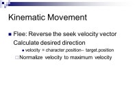 Movement for Gaming Artificial Intelligence Spring ppt download