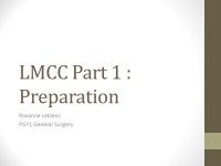 LMCC Part 1 : Preparation Roxanne Leblanc PGY1 General Surgery. -  ppt download