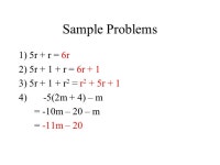 Ch 2.7 Objective: To combine like terms to simplify expressions. -  ppt download