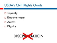 C HILD A ND A DULT C ARE F OOD P ROGRAM C IVIL R IGHTS R EQUIREMENTS Civil Rights Compliance and Enforcement - Nutrition Programs... 