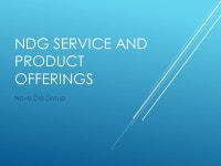 NDG SERVICE AND PRODUCT OFFERINGS Novo Dia Group. -  ppt download