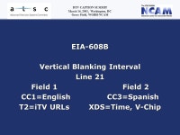 DTV Captioning Transitioning from 608 to 708 Gerry Field, Manager DTV Access Project CPB/WGBH National Center for Accessible... 