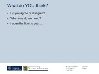 DEPARTMENT OR OFFICE TITLE EDIT IN TITLE MASTER (VIEW MENU) August 27, 2015 The Challenges and Opportunities of Faith and Science... 