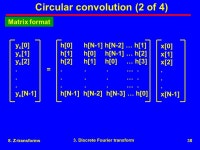 8. Z-transforms1 Agenda r1. Difference equations r2. Z-transforms r3. Discrete Fourier transform r4. Power spectral density.... 