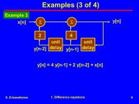 8. Z-transforms1 Agenda r1. Difference equations r2. Z-transforms r3. Discrete Fourier transform r4. Power spectral density.... 