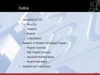 Introduction of CS3 and Research in Workflow Technology Program Xiao Liu CS3, Swinburne University of Technology Melbourne... 