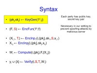 Multi-Client Non-Interactive Verifiable Computation Seung Geol Choi (Columbia U.) Jonathan Katz (U. Maryland) Ranjit Kumaresan... 