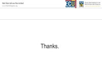 Net Narratives Revisited Network Narratives Revisited: Authenticity in Seeded Online Community Promotions Nathalie Collins... 