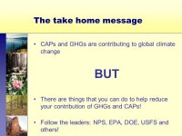 Climate-Friendly Actions with Co-Benefits Julie McNamee NPS Air Resources Division July 17, ppt download