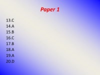 Geography June 2009 Paper 1 13.C 14.A 15.B 16.C 17.B 18.A 19.A 20.D. -  ppt download