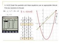 Solving Systems Graphically Page 1. In 5-13, solve each quadratic-linear system graphically, showing the graphs of both equations... 
