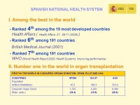 The Spanish National Health System Ministry of Health and Consumer Affairs JOINING EFFORTS TO REACH OPTIMAL QUALITY AND EQUITY... 