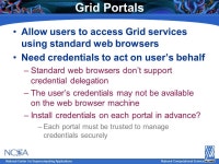 National Computational Science National Center for Supercomputing Applications National Computational Science MyProxy: An Online... 