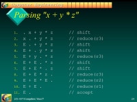 Compilers: Yacc/7 1 Compiler Structures Objective – –describe yacc (actually bison) – –give simple examples of its use... 