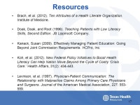 Using Health Literacy Basics to Improve Interpretations, Translations, and Patient Outcomes Melissa Reyna, MPH, RN, ICCE Texas... 