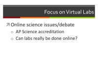  Online Science and Virtual Labs With Your Host: Dr. Julia Parra Featuring Amy Ewing & Dr. Kemi Jona. -  ppt download
