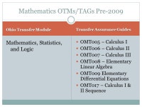 FEBRUARY 17, :00 PM Mathematics OTM/TAG Learning Outcomes. -  ppt download