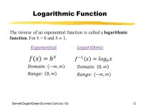 Chapter 2 Functions and Graphs Section 6 Logarithmic Functions (Part I) -  ppt download