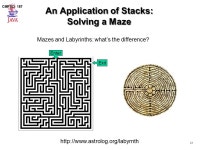 1 CMPSCI 187 Computer Science 187 Introduction to Introduction to Programming with Data Structures Lecture 11: Stacks and Mazes... 