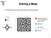 1 CMPSCI 187 Computer Science 187 Introduction to Introduction to Programming with Data Structures Lecture 11: Stacks and Mazes... 