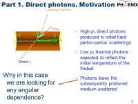 PHENIX measurements of reaction plane dependence of high p T photons and pions in Au+Au collisions Vladislav Pantuev, University... 