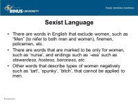 Jender, kesopanan, dan stereotip Pertemuan 11 Matakuliah: G0362/Sociolingustics Tahun: ppt download