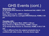 Daily Announcements April 22, Attention Seniors!!! Cap and Gown pictures will be made TOMORROW! Please come to the gym at 7:45 in... 