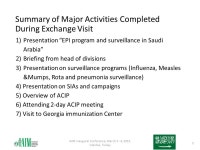 A program of the Peer-to-Peer Exchange Dr. Aisha Alshammary EPI Manager, MoH Saudi Arabia IAIM Inaugural Conference, March 3 - 4... 