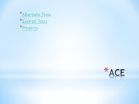 Melissa White, M. Ed, LPC Executive Director of Counseling/ACE. -  ppt download