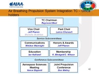Air Breathing Propulsion Joint Technical Committee Meeting 48 th Aerospace Sciences Meeting - January 5, Orlando, Florida Gas... 