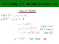 Tau Jet Identification in Charged Higgs Search Monoranjan Guchait TIFR, Mumbai India-CMS collaboration meeting th March,2009... 