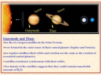 A COMPARISON OF INTERNAL STRUCTURE OF GANYMEDE AND TITAN. Dunaeva A.N., Kronrod V.A., Kuskov O.L. Vernadsky Institute of... 
