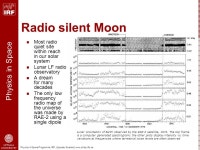 Radio Science Experiments on the Lunar Surface Jan Bergman & Lennart Åhlén The “NEXT” Lunar Radio Explorer Workshop ESTEC... 
