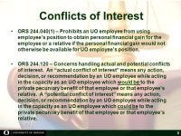 Purchasing Rules & Regulations Overview of OUS & UO Purchasing & Contracting Rules, Regulations and Policies Presented by... 