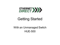 Getting Started With an Unmanaged Switch HUE ppt download