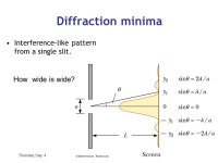 Thursday, Sep. 4Phy208 Lecture 2 1 From last time… Waves Interference Please pick up pack of color sheets. -  ppt download
