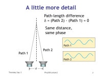 Thursday, Sep. 4Phy208 Lecture 2 1 From last time… Waves Interference Please pick up pack of color sheets. -  ppt download